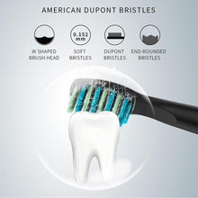 Load image into Gallery viewer, Sonic Electric Toothbrush For Adults And Kids Brush Heads Travel Case Included and Folding Cup 5 Modes USB Rechargeable Bulid in 2 Mins Timer 40000 VPM M10 Smart Ultrasonic Teethbrush Travel Case Oral Care Brush 8 Teeth Heads
