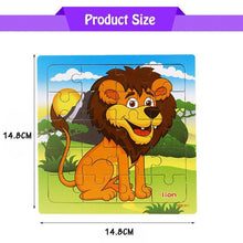 Load image into Gallery viewer, 38 Style Cartoon Wooden Puzzle Children Animal/ Vehicle Toy For  2-6 Year Baby Early Educational Toys for Kids
