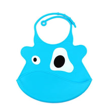 Load image into Gallery viewer, Silicone Baby Bibs waterproof Baby Saliva Towel Animal Adjustable Cloths Bandana Soft Feeding Cartoon Bib For Kids
