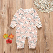 Load image into Gallery viewer, Baby Clothes Boys Girls Romper Floral Dinosaur Car Printed Long Sleeve Cotton Romper Kids Jumpsuit Playsuit For Kids

