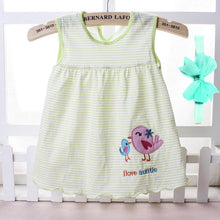 Load image into Gallery viewer, New Summer Cute Baby Girl Infant girl Princess Dress with Headband In Tutu Design With Flowers
