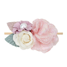 Load image into Gallery viewer, Handmade Luxury Pearl Baby Headbands Bundle Nylon Elastic  Newborn Hair Accessories for Girls Kids
