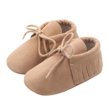 Load image into Gallery viewer, Newborn Baby Shoes Girls Boys Soft Warm Leather Prewalker Anti-slip Shoes Canvas Sports Sneakers Footwear Shoes

