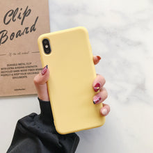 Load image into Gallery viewer, Ultra Thin Slim Fit Soft Grip Anti-Scratch Protective Cover Thicker Candy Phone Case for iPhone Soft Silicon Back Phone Cover for iPhone 12 13 Pro Max iphone Case
