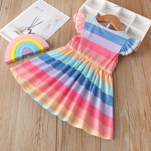 Load image into Gallery viewer, Princess Clothing for Kids Rainbow Baby Dresses Cotton Party Girl Dress For Girls For all Occasions
