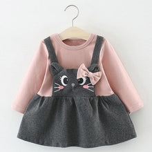 Load image into Gallery viewer, Newborn Baby Girl Cartoon Dress With Bag Infant Clothing Toddler Dress In elegant Design Made for Kids
