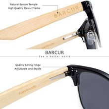 Load image into Gallery viewer, Brand Bamboo Handmade Luxury Polarized Modern and Retro Wood Sunglasses for  Men  and Women With  UV400 Protection

