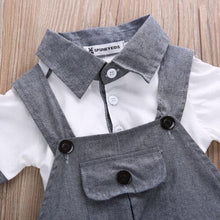 Load image into Gallery viewer, Baby Boys Cloth Set Infants T-shirt Top Bib Pants Kids Jumpsuit Newborn Baby Clothing Baby&#39;s Sets In Elegant Design
