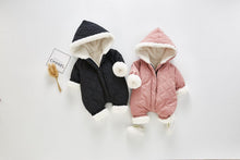 Load image into Gallery viewer, Modern Elegant Winter Children's baby Plush Thickened Cotton Jumpsuit Jacket For New Baby  Boys and Girls
