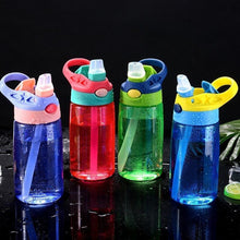 Load image into Gallery viewer, 480ML Kids Water Cup Creative Safe Baby Feeding Cups With Straws Leakproof Water Bottles Outdoor Portable Children's Cups
