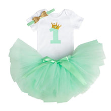 Load image into Gallery viewer, New Trend Dress For Baby Girls First 1st Birthday Baby Clothing Toddler Summer Clothes For Birthday Party
