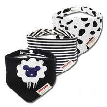 Load image into Gallery viewer, Cartoon Cotton Newborn Baby Boys and Girls Bibs Baby Towel Scarf Children Cravat Infant Kids Scarf
