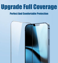 Load image into Gallery viewer, 4Pcs Full Cover Screen Protectors for IPhone 13 11 12 Pro Max Mini 13Pro 11Pro 14 PRO XS MAX X XR SE 6S 8 7 Plus Tempered Glass  Ultra Clear Tempered Glass Case Friendly Easy to Install Screen Protector
