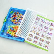 Load image into Gallery viewer, 296PCS Mushroom Nail Toys Children's Educational Toys Children's Intelligent 3D Puzzle Game Board Gifts For Kids Boys and Girls
