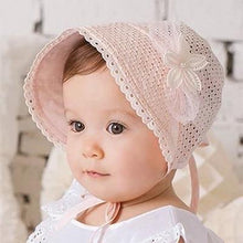Load image into Gallery viewer, Retro Vintage Newborn Baby Cotton Baby Girl Hat Cap Princess Infant Toddler Baby Bonnet Girls Summer Sun Hat For Girls
