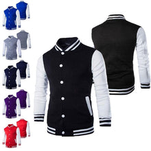 Load image into Gallery viewer, Mens Fashion Casual Slim Fit Jacket Men/Boy Baseball Jacket Men Fashion Design Classic Elegant Clothing Men's College Comfortable Jacket High School Long Sleeves Jackets
