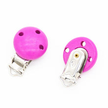 Load image into Gallery viewer, Wooden Baby Children Pacifier Holder Clip Infant Cute Round Nipple Clasps For Baby Product
