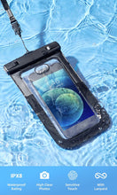Load image into Gallery viewer, IPX8 Waterproof Phone Case Bag For iPhone 14 13 12 Pro Max Protective Case Universal Swim Waterproof Mobile Phone Case With Improved Locking Design Underwater Waterproof Mobile Phone Case
