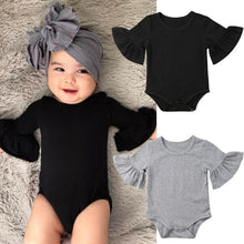 Load image into Gallery viewer, Luxury Modern Baby Girl Bodysuit Unique Cute Flared Sleeve Playsuit Jumpsuit In Elegant Deisgn
