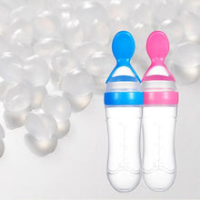 Load image into Gallery viewer, NEW Baby Feeding Bottle Spoon With Silicone Spoon Newborn Infant Squeeze Spoon Toddler Supplement food Bottle Feeder For Kids and Baby
