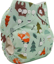 Load image into Gallery viewer, Baby Pocket Cloth Diaper Nappy Reusable Adjustable Washable No Inserts Nappie For Baby In Modern Printed Style
