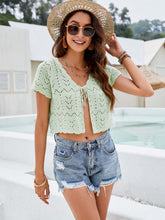 Load image into Gallery viewer, Hollow Short Sexy Navel-Baring Knitted Cardigan | NCS
