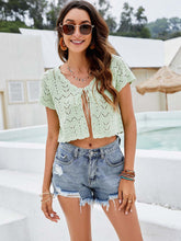 Load image into Gallery viewer, Hollow Short Sexy Navel-Baring Knitted Cardigan | NCS
