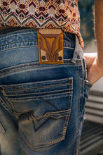 Load image into Gallery viewer, Holt Men&#39;s Blue Boot Cut Jeans

