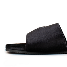 Load image into Gallery viewer, Women's Black Velvet House Slide
