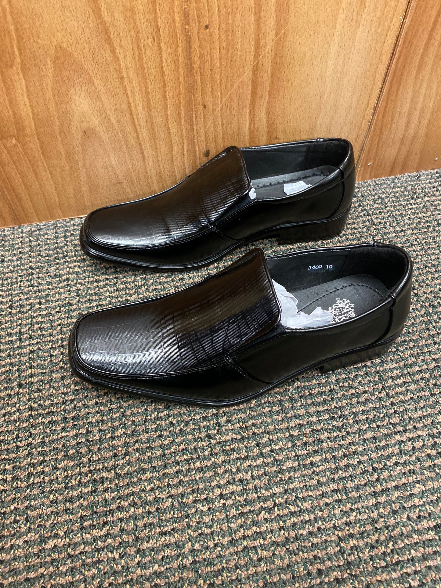 Royal Shoes J400 Men’s Black Slip-on Dress Shoes