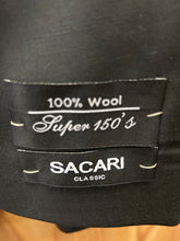 Load image into Gallery viewer, Sachri Black Double Breasted peak lapel Blazer Size 58L| 100% Wool
