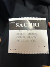 Load image into Gallery viewer, Sachri Black Double Breasted peak lapel Blazer Size 58L| 100% Wool

