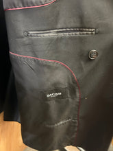 Load image into Gallery viewer, Sachri Black Double Breasted peak lapel Blazer Size 58L| 100% Wool
