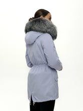 Load image into Gallery viewer, Genuine Silver Fox Fur Trim Rabbit Fur Insulated Parka
