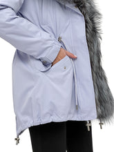 Load image into Gallery viewer, Genuine Silver Fox Fur Trim Rabbit Fur Insulated Parka
