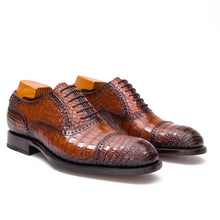 Load image into Gallery viewer, Goodyear welted alligator Oxford shoes
