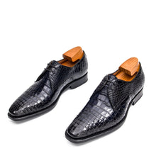 Load image into Gallery viewer, Black Nile Crocodile Dress Shoes
