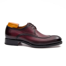 Load image into Gallery viewer, Burgundy leather Derby shoes
