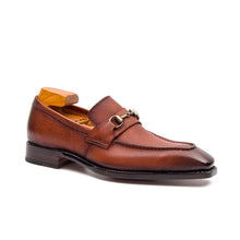 Load image into Gallery viewer, Goodyear Brown leather loafer with horsebit
