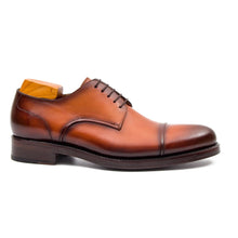 Load image into Gallery viewer, Handmade Derby Shoes Brown Leather
