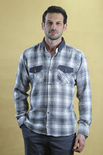 Load image into Gallery viewer, The Woodsman Shirt (Silver Plaid)
