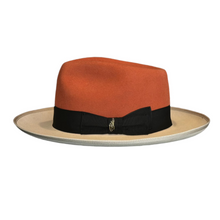 Load image into Gallery viewer, Fox Fedora - Two Tone (Cinnamon / Silverbelly)
