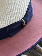 Load image into Gallery viewer, Bellissimo Exclusive Panama and Felt Two Tone Fox [Antique Rose + Royal Blue]
