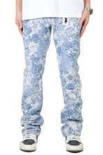 Load image into Gallery viewer, FLEX Men's premium jacquard flare stacked fit denim pants
