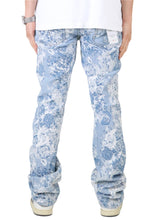 Load image into Gallery viewer, FLEX Men's premium jacquard flare stacked fit denim pants
