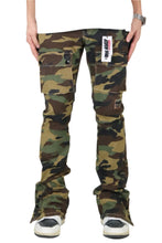 Load image into Gallery viewer, Veil Men's premium flare stacked twill cargo pant with multi functional pockets
