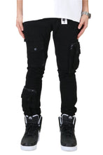 Load image into Gallery viewer, DOLCE Men's premium twill black cargo pants.
