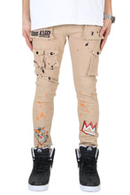 Load image into Gallery viewer, Bano Men's premium skinny twill cargo pants.
