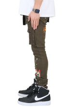 Load image into Gallery viewer, Zati Men's premium skinny twill cargo pants.
