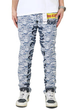 Load image into Gallery viewer, ROX Men's premium jacquard pattern slim fit denim pant
